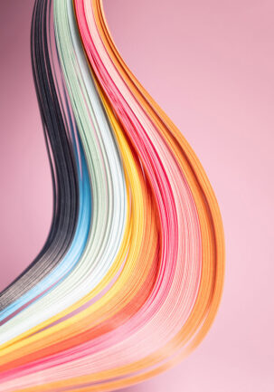 Preview Miniture Worlds - Close-up of colourful paper strips